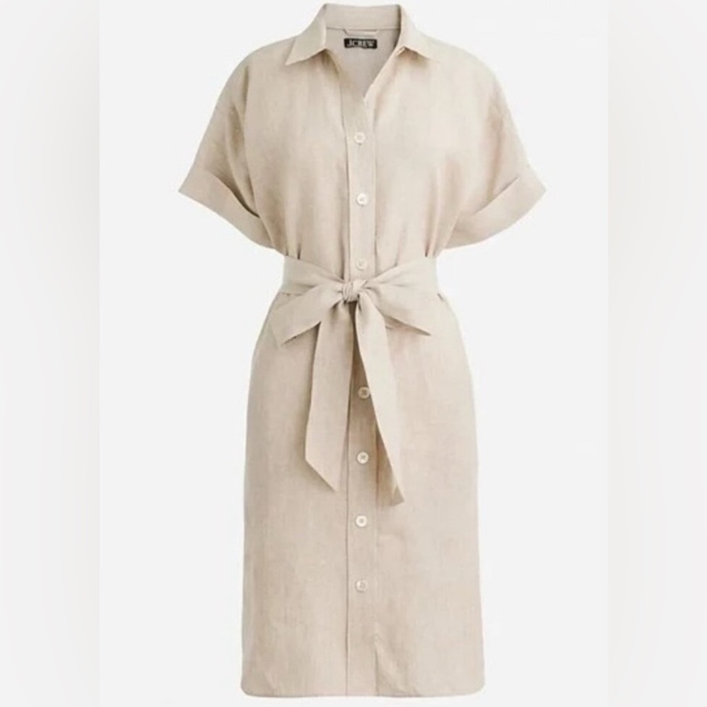 🆕 J. Crew Capitaine Shirtdress in Linen. Size XXL. New with tags.